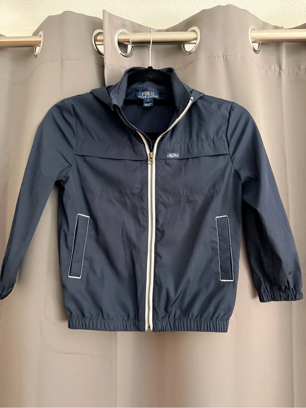 Ralph Lauren Navy Jacket with Gold Logo
